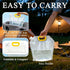 8Pcs 1.3 Collapsible Water Container Bag Gallon, Freezable Plastic Foldable water Pouch Bag with Handles,Leak-Proof