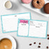 321Done Small 3x5 Recipe Cards (Set of 50) - Mason Jar Design, Thick Double-Sided Premium Card Stock, Made in USA