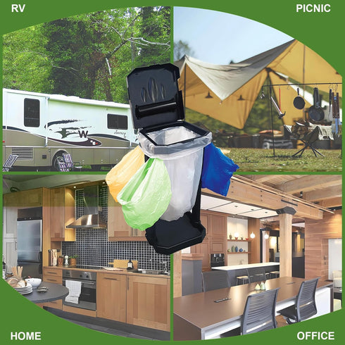 Toconv 20 Collapsible Trash Bag Holder with Pcs Trash Bags, Portable Trash Can with Trash Bag Storage, Waste Bin