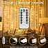 suddus 200 LED Curtain Lights for Bedroom, Fairy String Lights Indoor Outdoor for Christmas, Party Decor
