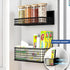Magnetic Basket Fridge Large Pen Holder, Whiteboard Metal Wire Basket Storage Organizer (Black-High)