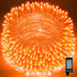 LAMPHOME 99ft Halloween Lights, 300 LED Transparent Wire Fairy Starry String Light