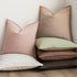 Pack 2, 16 16 Inch Foindtower of Decorative Linen Solid Throw Pillow Covers Soft Accent Cushion Case Boho Farmhouse