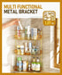 3-Tier Counter Countertop EUHOME Corner Bathroom Organizer Makeup Cosmetic Storage, Tool-Free Installation Acrylic