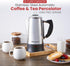 EC923 12-Cup, Elite Gourmet Electric Coffee Percolator, BPA Free, Keep Warm, Clear Brew Progress Knob, Cool-Touch