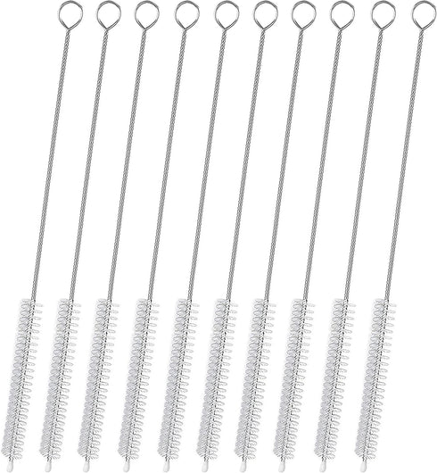 Straw Cleaner Brush for Stanley - Extra Long 12 inch, Extra Wide 12mm Straw Brushes for 40/30/20 oz Stanley Mug, 10 Pack