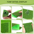 Wrzuzs 4Packs 6x6 Inch Artificial Grass for Fairy Garden Accessories and Miniature Dollhouse Decor, Fake Grass