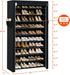 CASAMAYA 10 30 Closet, SRT103B01 Shoe Rack with Covers, Tiers Tall Shoe Rack Organizer, Large Capacity Shoe Shelf