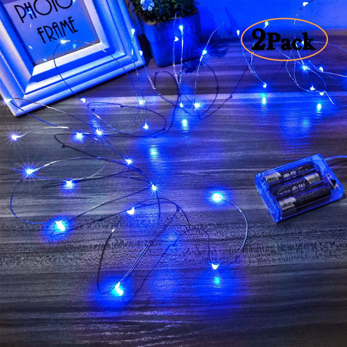 Led Fairy Lights, 1 Pack Mini Battery Operated Copper Wire Starry Lights for Bedroom, Christmas, Parties, Wedding