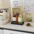 Oak Bathroom Trays for Counter, 7" L Small Wooden Vanity Tray for Perfume, Soap, Mouthwash, Key Holder for Kitchen Sink.