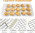 Cooling Rack Set of 2, E-far 1/2 Sheet Baking Racks, Stainless Steel for Oven Cooking and Roasting