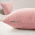MIULEE Pack of 2 Soft Decorative Square Pillow Covers, 18 x 18 Inch, Pink