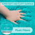 8x10 Big Blue Fluffy Rug Shaggy Area Rug,Large Area Rugs for Boys Bedroom Livingroom, Soft Cute Baby Play Mat, Indoor