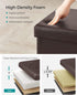 15 Inches 660 lb, ULSF10B SONGMICS MAZIE Collection - Ottoman with Storage, Footstool, Storage Ottoman, Load for Dorm