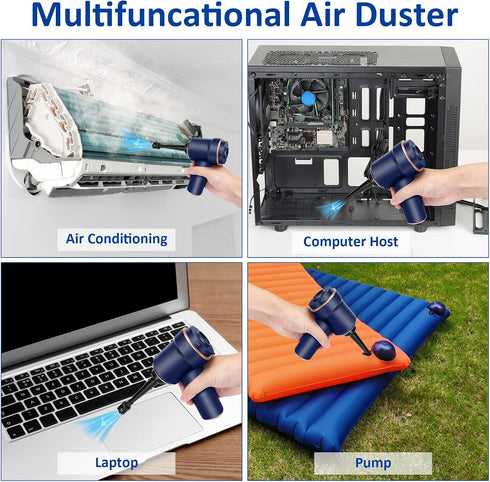 Handheld Vacuum Cordless, Mini Vacuum Cleaner, 8000Pa Desk Vacuum, 120W High Power 2 in 1 Air Duster, Keyboard Vacuum