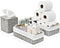 Sorbus Paper Rope Bathroom Baskets & Tissue Holder Set - Decorative Wicker