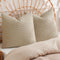 PHF 100% Cotton Waffle Weave Euro Shams - 26" x 26", No Filling, 2 Pack Elegant Home Decorative Pillow Covers