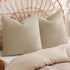 PHF 100% Cotton Waffle Weave Euro Shams - 26" x 26", No Filling, 2 Pack Elegant Home Decorative Pillow Covers