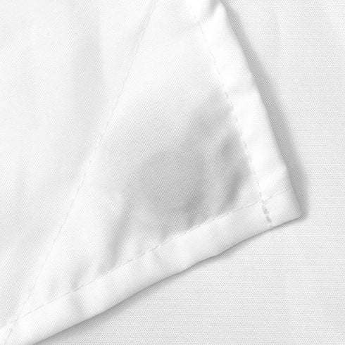 N&Y HOME Fabric Shower Curtain or Liner with Magnets, Soft Cloth Machine Washable Shower Liner, White, 72x72