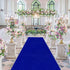 Royal Blue Velvet Aisle Runner 15FTx2FT for Wedding Ceremony, Bridal Shower, Indoor Church, Outdoor Hallway Runner
