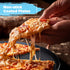 Courant 12-inch Pizza Maker Machine, Electric Countertop Oven for Home or School, Non-Stick Plates, Gray