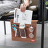 HAKACC Bedside Organizer with Hanging Pocket, Remote Holder for Bed Accessories, Brown