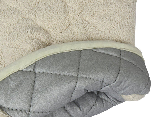 Nouvelle Legende Quilted Cotton Terry Oven Mitts, Heat-Resistant Gloves for Kitchen and Grill, 1 Pair