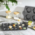 HONGBAKE Mini Muffin Pan, Nonstick 24 Cupcake Tin for Baking, Heavy-duty Gray Tray for Cheesecake