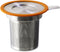 FORLIFE Brew-in-Mug Extra-Fine Tea Infuser with Lid, Orange