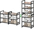 6 Tier Shoe Rack, Tall Metal Shoe Storage with Adjustable Shelves, Holds