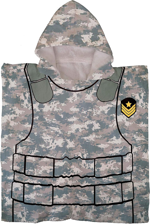 22 22 Inches Jay Franco Trend Collector Soldier Bath/Pool/Beach Hooded Poncho Towel - Super Soft & Absorbent Cotton
