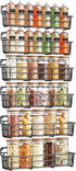 Mystozer Spice Rack wall mounted 6 Pack, Space-Saving Spice Organizer for Spice