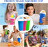 Slushie Cup, 2 Pack Slushy Maker Cup, Frozen Magic Squeeze Cups for Juice, Milk, Yogurt, Ice Cream, DIY Smoothie