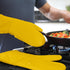 BPA-Free Soft Silicone Oven Mitts, Ultra Heat Resistant with Thick Cotton Liner, Long Slip Resistant Pot Holders