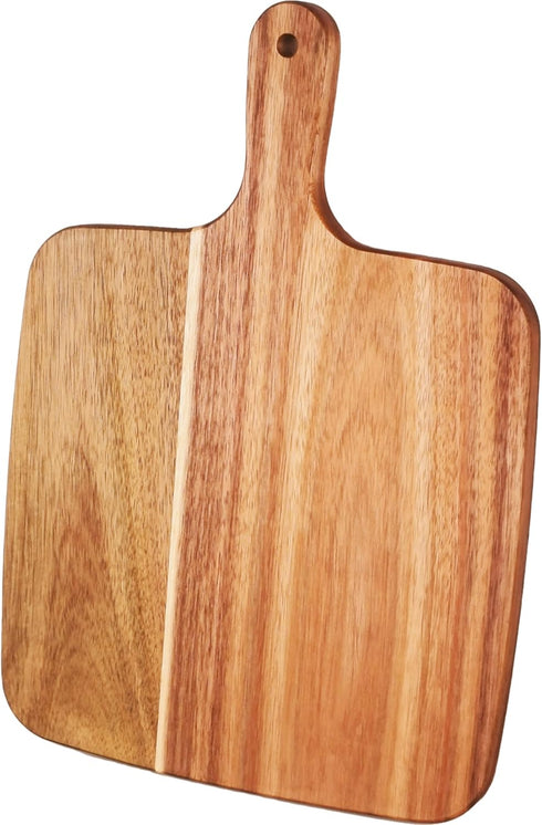 14''X10'' ZeQi Acacia Wood Cutting Board with Handle / Charcuterie Board/Serving Board/Cheese, Bread, Vegetables