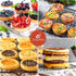 JOERSH 2-PK Silicone Egg Molds, 4 Inch Jumbo Muffin Top Baking Pans for Breakfast Egg Sandwich