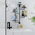 GcdPai 5-tier Rotating Window Plant Shelves indoor Metal Plant Stand, Wall Plant holder for Multiple Plants indoors