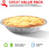 Stock Your Home 6 Inch Aluminum Foil Pie Pans (50 Count) - Disposable & Recyclable Mini Pie Pans - Foil Pie Tin for Bakeries, Cafes, Restaurants - Durable Mini Pie Pans For Baking, Fruit Tarts, Quiche by Stock Your Home