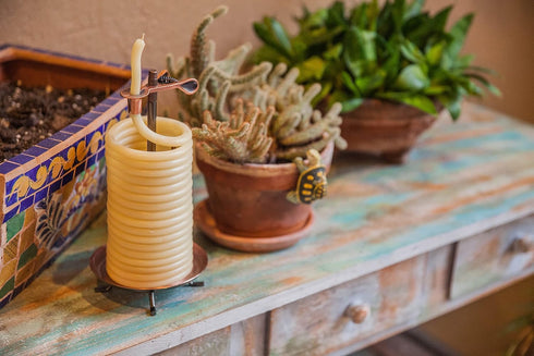 Candle by the Hour 48-Hour Refill, Eco-friendly Natural Beeswax, Cotton Wick