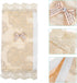 SOLUSTRE 4pcs Refrigerator Handle Gloves, Oven Handle Cover, Kitchen Appliance Accessories Fabric Beige Lace Protector