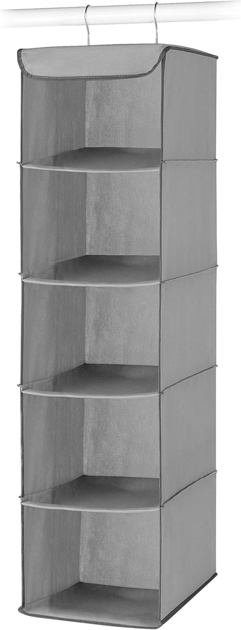 5 Closet Whitmor Section Organizer - Hanging Shelves with Sturdy Metal Frame