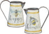 Primitives by Kathy Decorative Metal Pitcher, Medium, Happy Humble Design