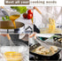 E-far Silicone Cooking Utensils Set, 10-Piece Heat Resistant Kitchen Tools with Wooden Handle