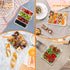 Portable Fruit Storage Containers for Fridge, 4 Compartments Snack Box Container, BPA-Free Divided Serving Tray with