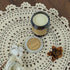 kilofly Handmade Crochet Round Cotton Lace Table Placemats Doilies Value Pack, 4 Medallion, 17 Inch, Beige