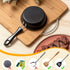 Tessco 2 Pieces Mini Cast Iron Skillet, 4.7 Inch Round Non Stick Fry Pan for Cooking and Baking