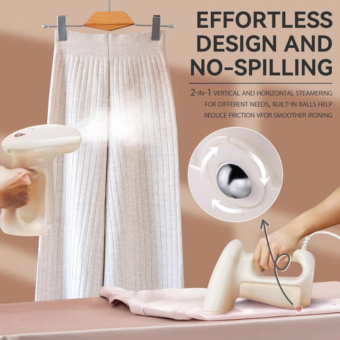 Bear Steamer for Clothes, Handheld 1300W Garment Steamer with 230ml Tank, Fast Heat-up for Home and Travel
