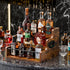 3 Countertop KLM Liquor Bottle Display Shelf, Coffee Syrup Rack Organizer, Step Liquor Wine Rack, mini bar,liquor
