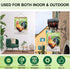 Welcome Rooster Garden Flag, 12.5X18 Double-Sided Farm Animal Chicken Flag for Outdoor Decor