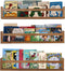 AZSKY Nursery Shelves Light Walnut Floating Book Shelf Organizer for Baby Nursery